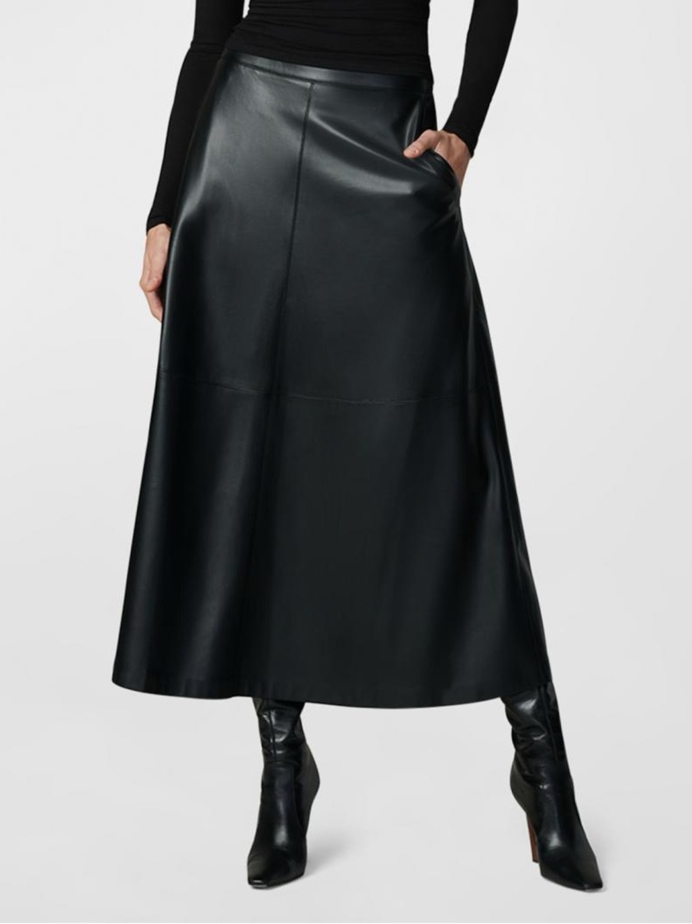 NWT Joe’s Jeans The Tavi Vegan Leather Midi Skirt